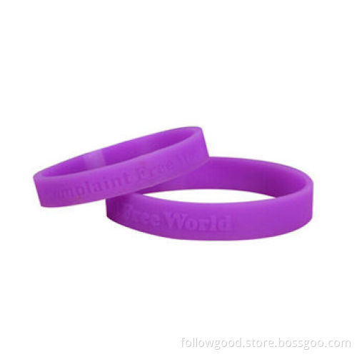 Children and Parents, Debossed and Embosed Lettering Pure Silicone Wristbands, Non-toxic